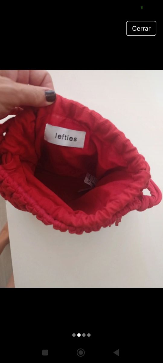 Bolso crochet rojo.  Poco uso.