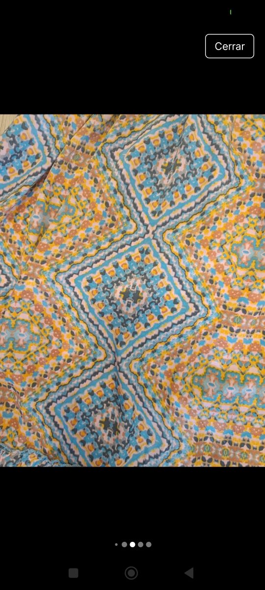 Vestido largo boho azul.