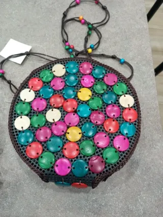 Tracolla rotonda multicolor