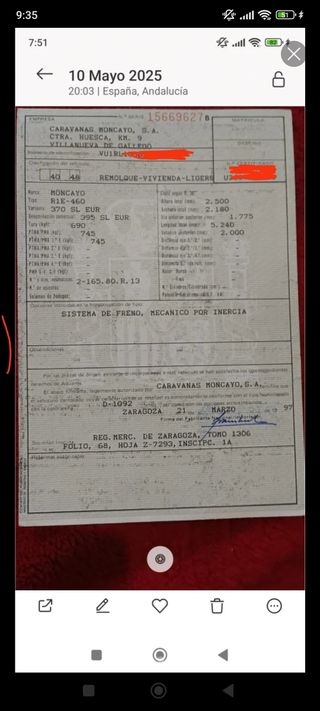 Caravana Moncayo Europa 395 SL