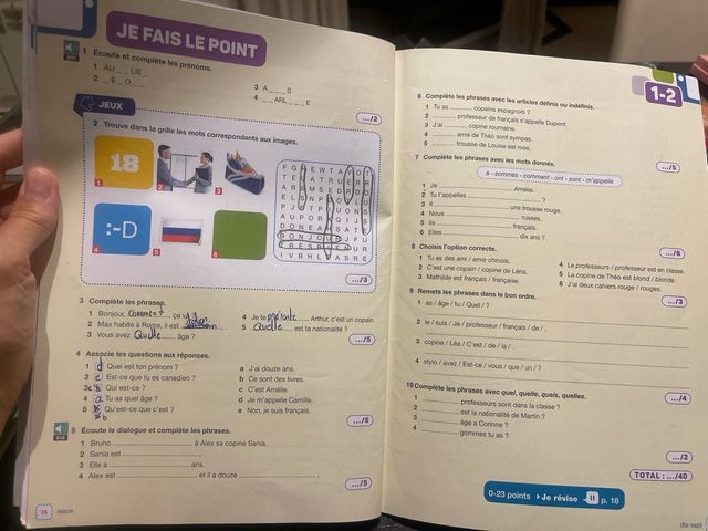 JEU DE MOTS PLUS 1 CAHIER D'EXERCICES
