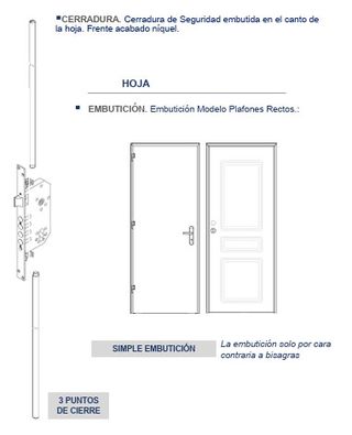 Puerta metálica exterior 3C