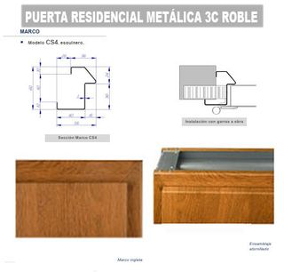 Puerta metálica exterior 3C