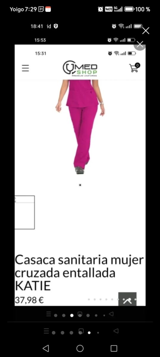 Casaca pijama sanitario Koi Lite ¡sin plancha!