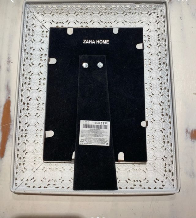 Marco foto metal blanco