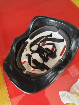 Casco bici niño - Negro/Rojo