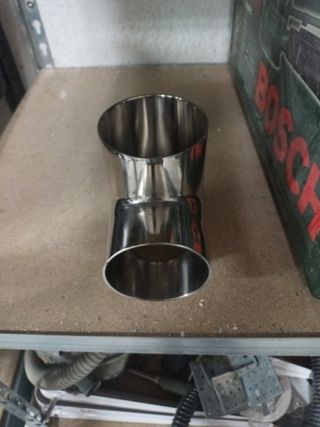 Codos aluminio pulido, 4 unidades 