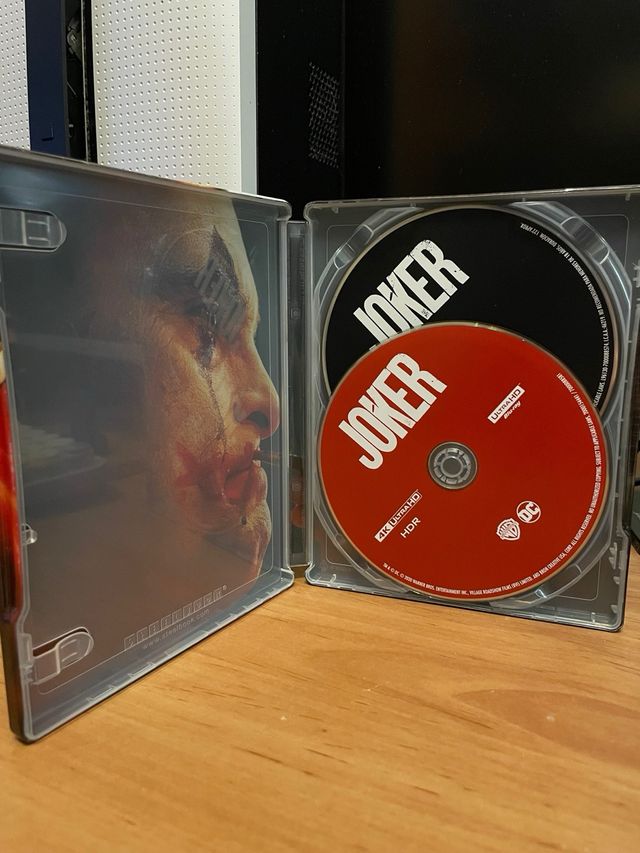 SteelBook Joker 4K+Blu-ray en castellano.