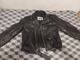 Chaqueta cuero Open Road negra en buen estado !!!