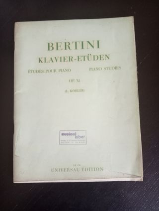 Bertini Klavier-Etüden (Piano Studies)