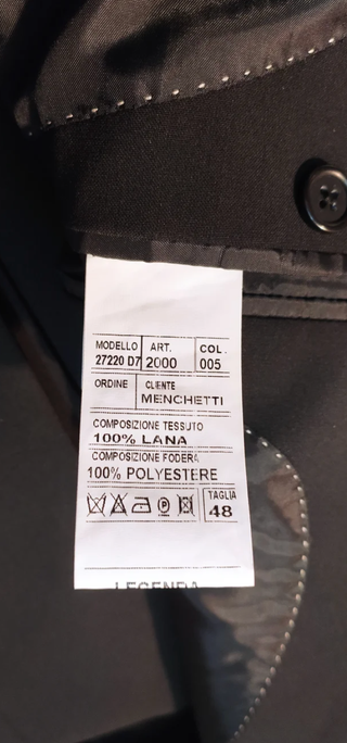 Completo Uomo Nero - Lana