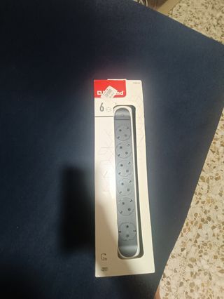 Regleta 6 enchufes gris marte a estrenar 