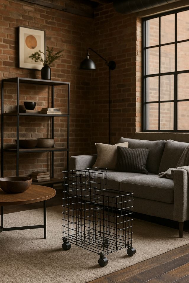 Cesto Metálico con ruedas