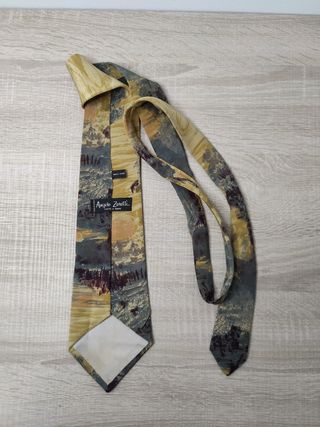 Corbata Angelo Zeretti de seda multicolor