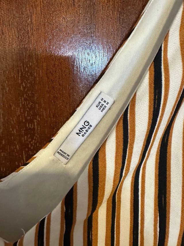 Mono corto rayas Mango