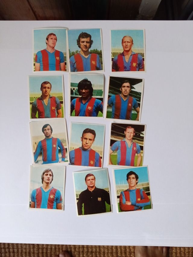 Cromos Barça a Munich con xibeca cruyff