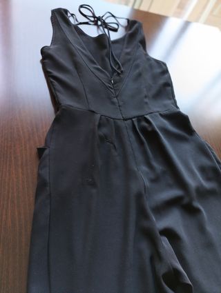 Mono Massimo Dutti negro fluido