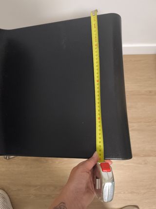 Taburete cocina negro y plateado