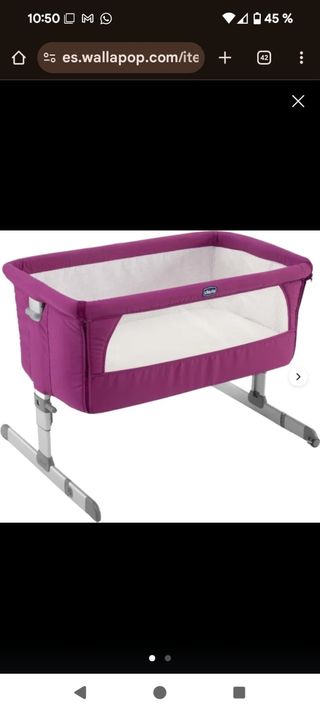 Cuna colecho Chicco Next2Me rosa