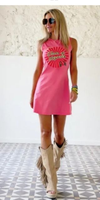 Vestido rosa Camaleonica