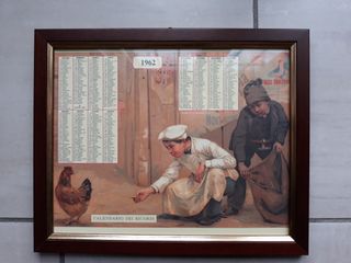 Calendario dei Ricordi 1962