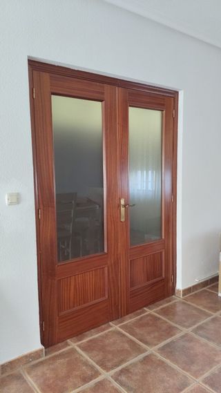 Puertas dobles madera 72.5x2.01
