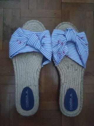 Sandalias POLINESIA azules, talla 38