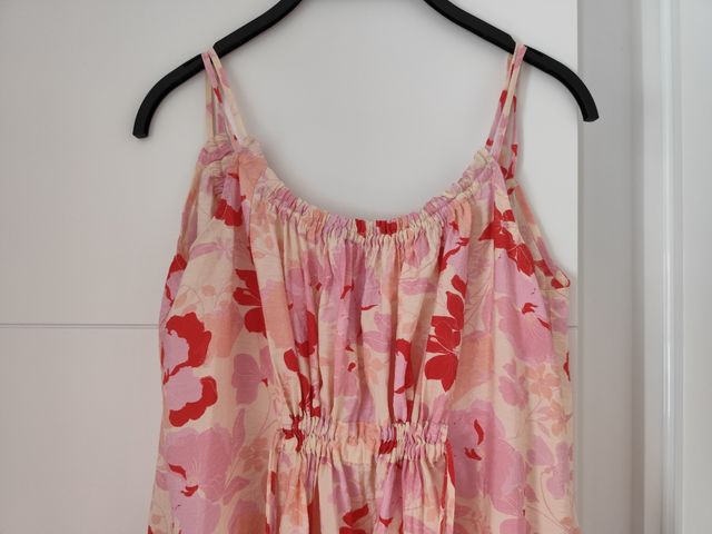 Vestido Mango - Rosa y Rojo