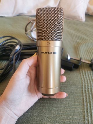 Micrófono Auna Pro-900 dorado