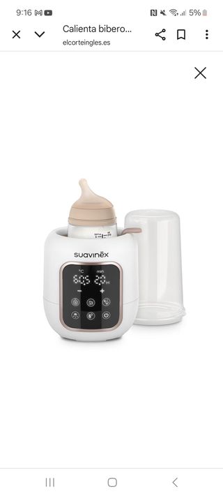 Calienta biberones Suavinex multifunción
