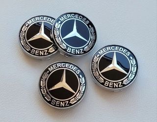 60mm Tapabujes Mercedes Centro de Rueda Llantas 