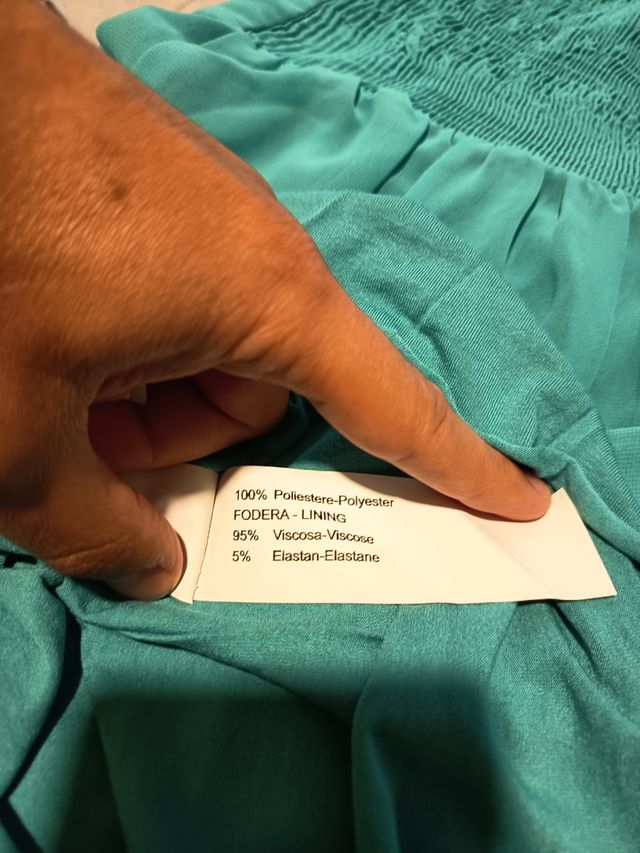 Vestito verde acqua taglia 44. Made in Italy