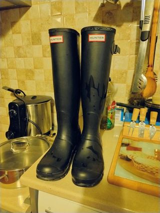 Botas agua Hunter negras talla 39
