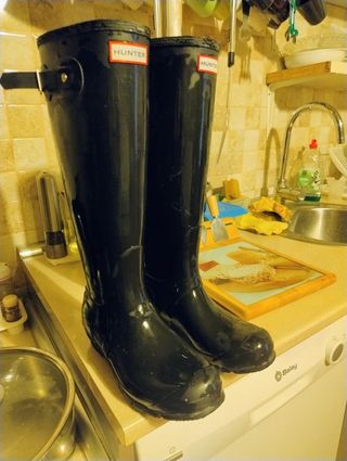 Botas agua Hunter negras talla 39

