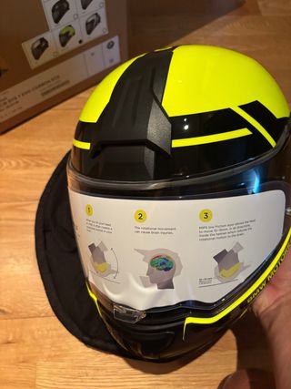 Casco BMW System 7 Carbon, flúor talla 56-7
