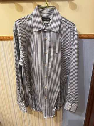 Camisa Pedro del Hierro de rayas azul marino M