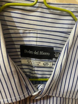 Camisa Pedro del Hierro de rayas azul marino M