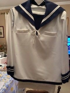 Traje de comunión niño - azul y blanco