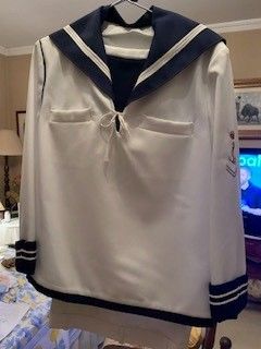 Traje de comunión niño - azul y blanco