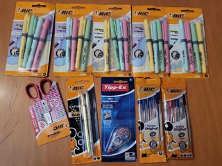 Lote material escolar BIC