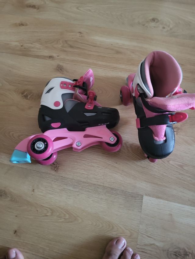 Patines en línea niña rosa