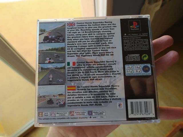 Castrol Honda Superbike Racing TODO PS1 PAL Esp