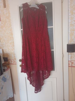 Vestito pizzo rosso - cerimonia