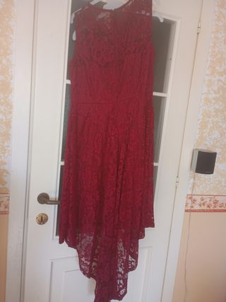 Vestito pizzo rosso - cerimonia