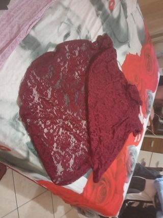 Vestito pizzo rosso - cerimonia
