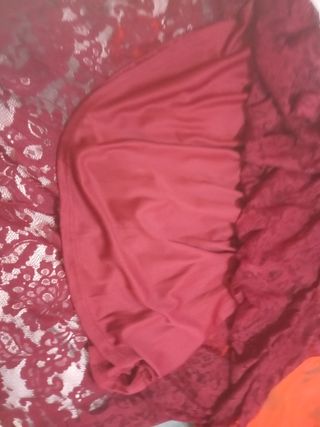 Vestito pizzo rosso - cerimonia