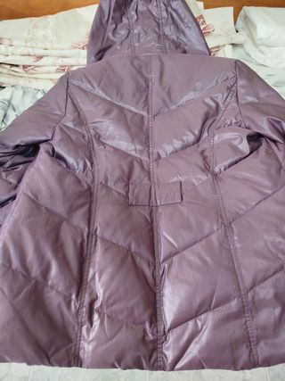 Abrigo plumífero morado XXL 46
