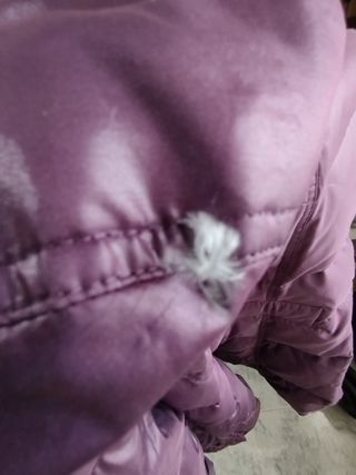 Abrigo plumífero morado XXL 46