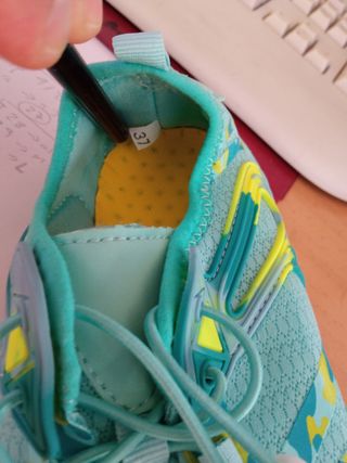 Zapatillas deportivas teal-amarillo nº37