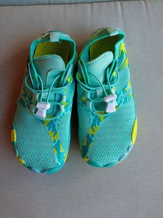 Zapatillas deportivas teal-amarillo nº37
